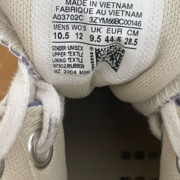 Converse Chuck Taylor Run Star Hike High Purple A03702C Men's Sz 10.5 - Picture 8 of 8